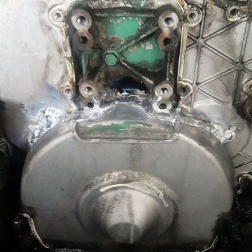 сварка двигателя scania